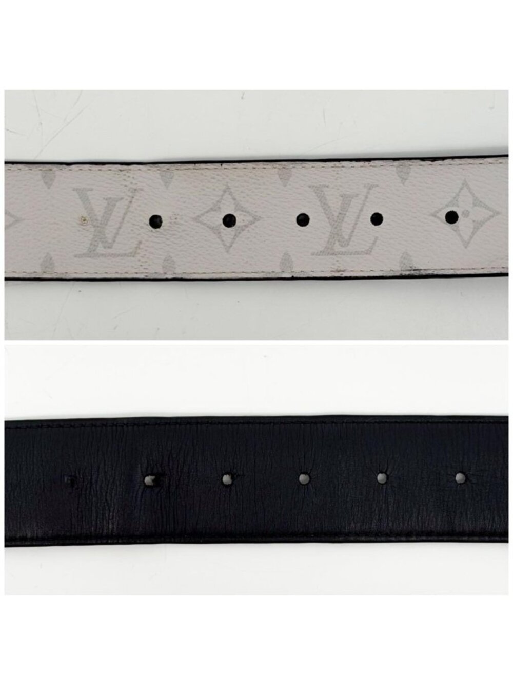 Louis Vuitton Ceinture Reverso Taigarama Reversible Leather Belt - Picture 7 of 8